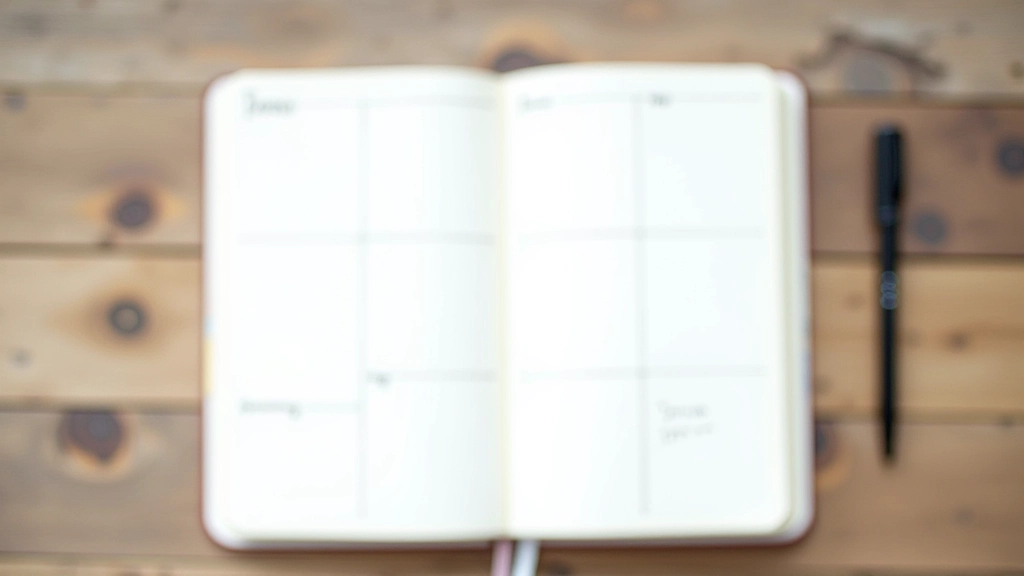 Bullet journal spread met maandplanning en doelen